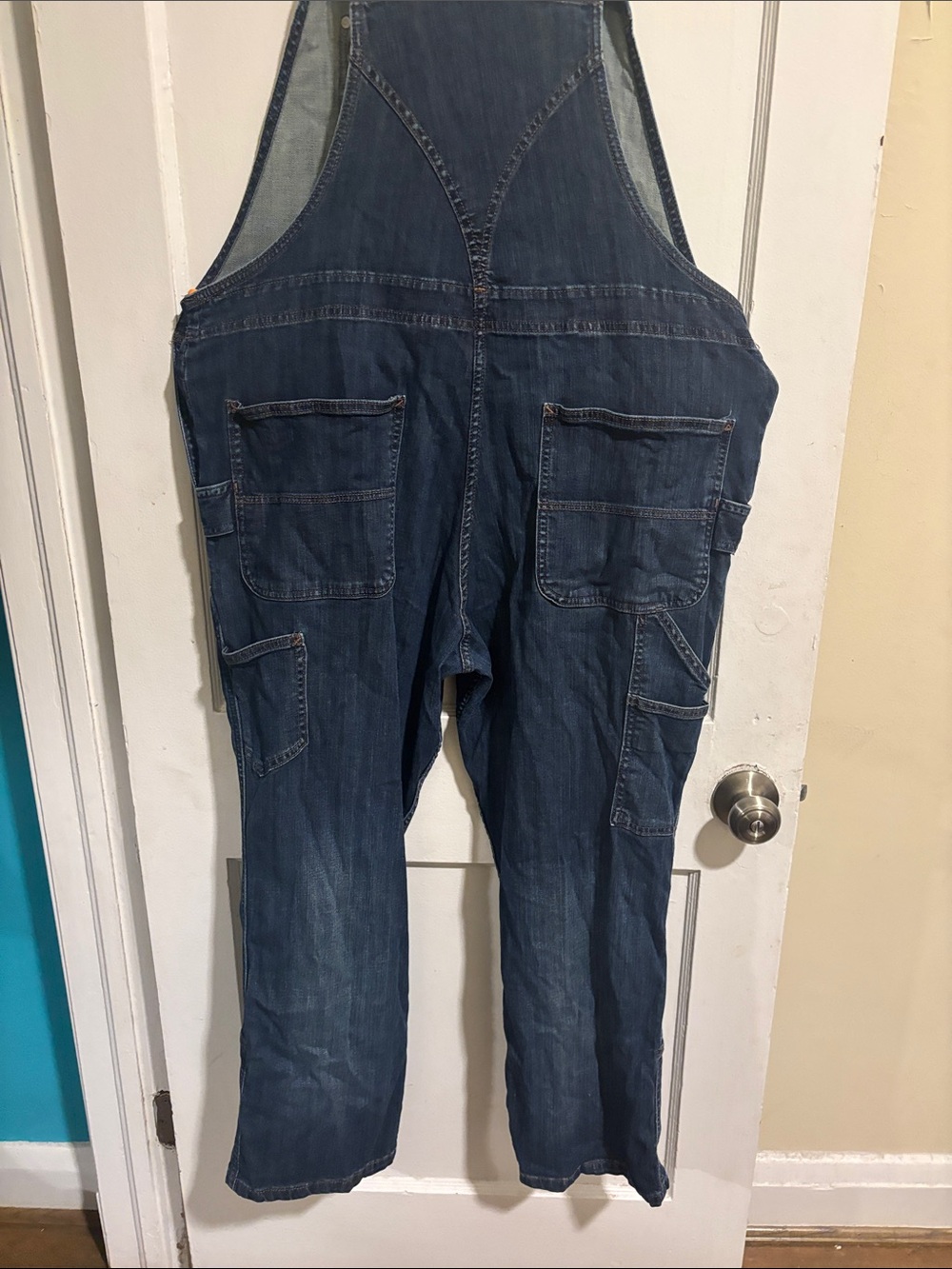 Carhartt Dark Blue Denim Women's Overalls - Picture 8 of 10